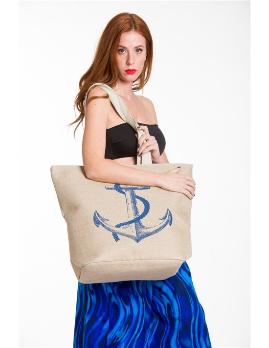 CANVAS BEACH SUMMER BAG